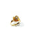 Bague 61.5 Bague Art nouveau fleur en or rose 18 carats et diamant 58 Facettes