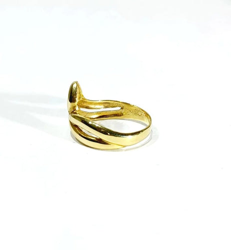 Bague 58 Bague ajourée en or jaune 18 carats 58 Facettes