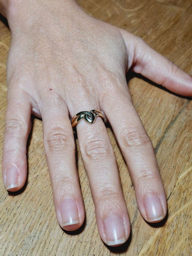 Bague 58 Bague ajourée en or jaune 18 carats 58 Facettes