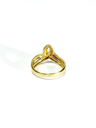 Bague 58 Bague ajourée en or jaune 18 carats 58 Facettes