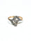 Bague 56.5 Bague Napoléon III en or rose et blanc 18 carats et diamants 58 Facettes