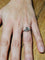Bague 56.5 Bague Napoléon III en or rose et blanc 18 carats et diamants 58 Facettes