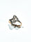 Bague 56.5 Bague Napoléon III en or rose et blanc 18 carats et diamants 58 Facettes