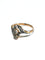 Bague 56.5 Bague Napoléon III en or rose et blanc 18 carats et diamants 58 Facettes