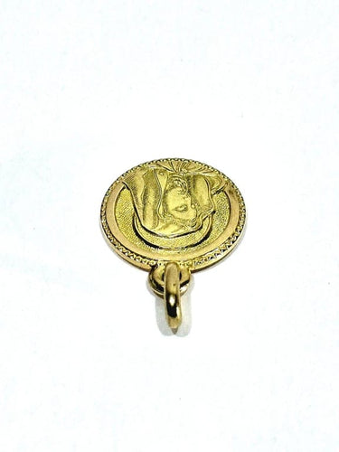 Pendentif Médaille Vierge - Pendentif en or jaune 18 carats 58 Facettes