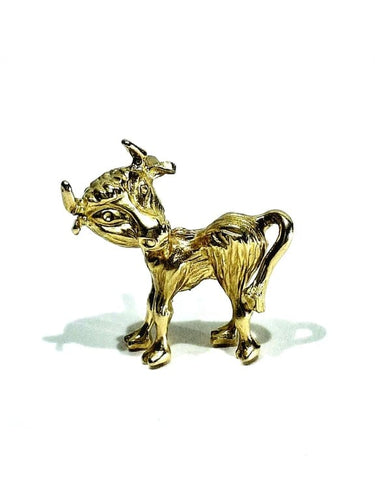 Pendentif Pendentif Taureau en or jaune 18 carats 58 Facettes