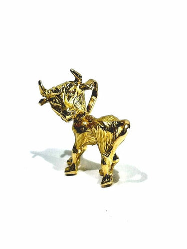 Pendentif Pendentif Taureau en or jaune 18 carats 58 Facettes