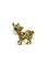 Pendentif Pendentif Taureau en or jaune 18 carats 58 Facettes