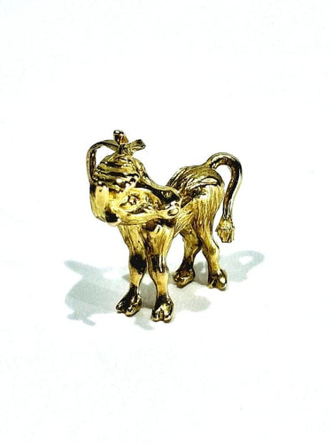 Pendentif Pendentif Taureau en or jaune 18 carats 58 Facettes