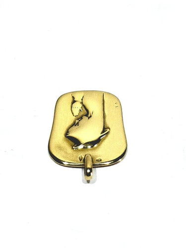 Pendentif Augis - Médaille Vierge en or jaune 18 carats 58 Facettes