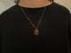 Pendentif Augis - Médaille Vierge en or jaune 18 carats 58 Facettes