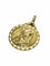 Pendentif Médaille Vierge - Pendentif en or champagne 18 carats 58 Facettes