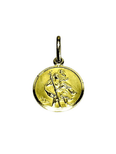 Pendentif Médaille Saint-Christophe - Pendentif en or jaune 18 carats 58 Facettes