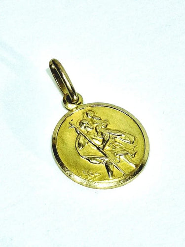 Pendentif Médaille Saint-Christophe - Pendentif en or jaune 18 carats 58 Facettes
