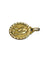 Pendentif Médaille de la Vierge en or champagne 18 carats 58 Facettes