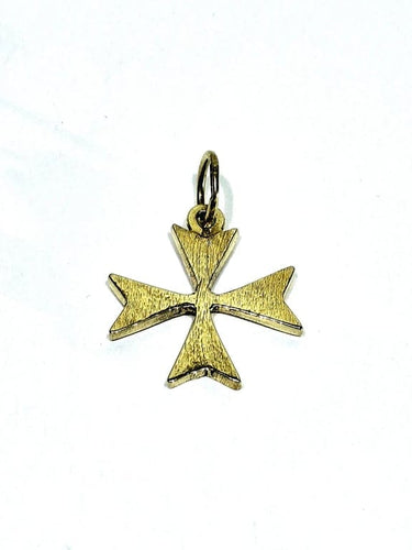 Pendentif Pendentif croix de Malte en or jaune 18 carats 58 Facettes