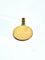 Pendentif Médaille de la Vierge en or jaune 18 carats et or rose 58 Facettes