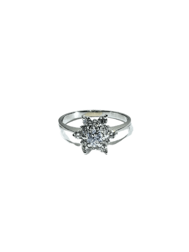 Bague 54 Bague étoile en or blanc 18 carats et diamants 58 Facettes