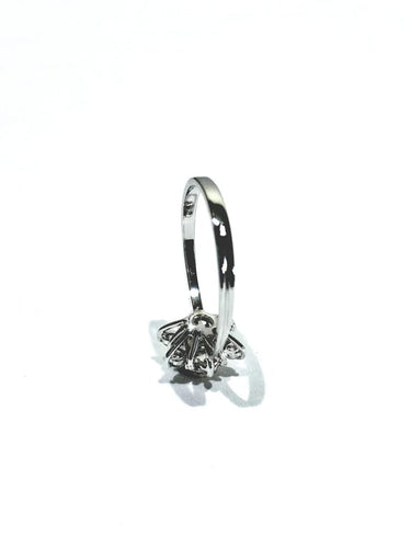 Bague 54 Bague étoile en or blanc 18 carats et diamants 58 Facettes