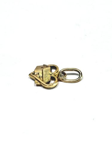 Pendentif Pendentif maison dans un cœur en or rose 18 carats 58 Facettes