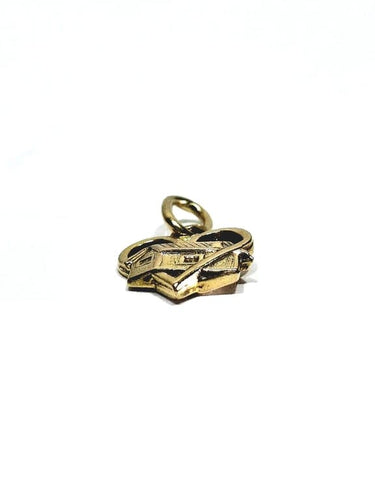 Pendentif Pendentif maison dans un cœur en or rose 18 carats 58 Facettes