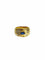 Bague 54 Bague en or jaune 18 carats avec saphir et diamants 58 Facettes