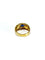 Bague 54 Bague en or jaune 18 carats avec saphir et diamants 58 Facettes