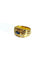 Bague 54 Bague en or jaune 18 carats avec saphir et diamants 58 Facettes