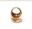 Bague 50.5 Bague en or jaune 18 carats avec perle et corail 58 Facettes