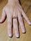 Bague 59 Bague en or rose 18 carats avec diamant taille brillant 58 Facettes