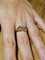 Bague 59 Bague en or rose 18 carats avec diamant taille brillant 58 Facettes