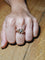 Bague 59 Bague en or rose 18 carats avec diamant taille brillant 58 Facettes