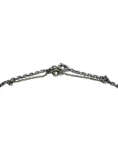 Collier Chaîne forçat en or blanc 18 carats 58 Facettes