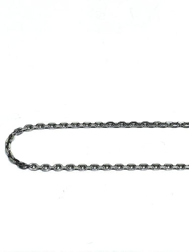 Collier Chaîne forçat en or blanc 18 carats 58 Facettes