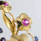 Broche Broche bouquet rétro en or jaune 18 carats et pierres 58 Facettes 18-264
