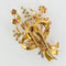 Broche Broche bouquet rétro en or jaune 18 carats et pierres 58 Facettes 18-264