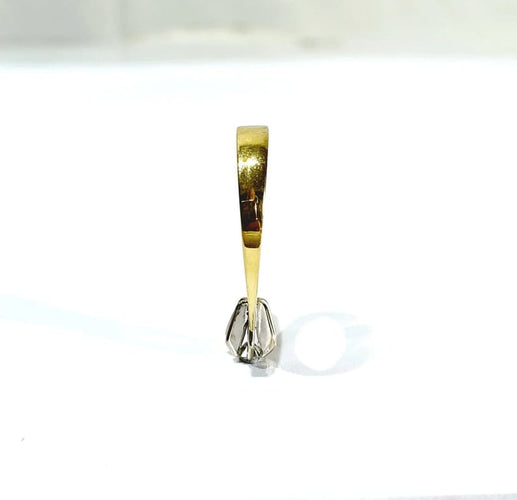 Bague 54 Solitaire - Bague en or jaune 18 carats et diamant 58 Facettes