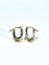 Boucles d'oreilles Boucles d'oreilles en or jaune et blanc 18 carats 58 Facettes