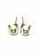 Boucles d'oreilles Boucles d'oreilles en or jaune et blanc 18 carats 58 Facettes