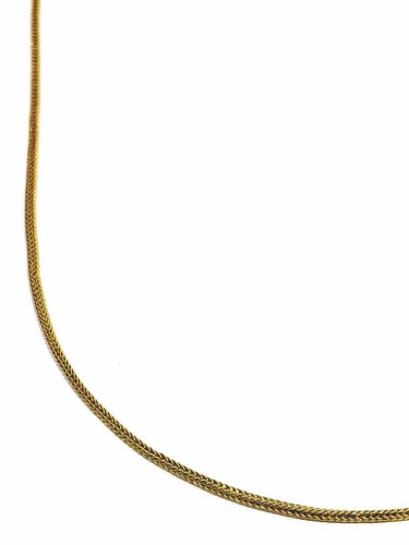 Collier Chaîne maille palmier en or jaune 18 carats 58 Facettes