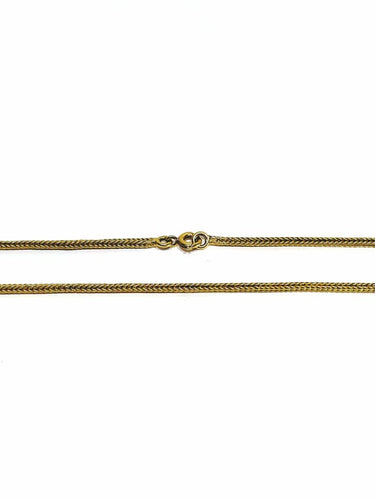 Collier Chaîne maille palmier en or jaune 18 carats 58 Facettes