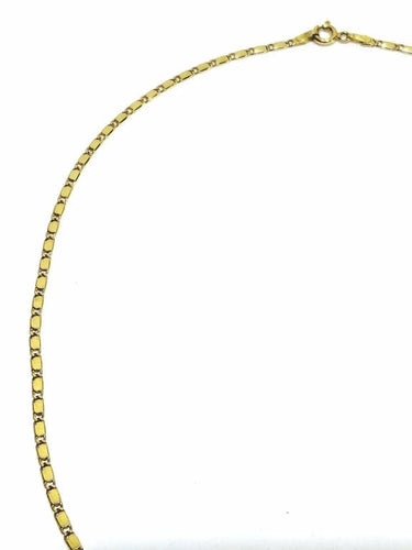 Collier Chaîne - Maille rectangulaire en or jaune 18 carats 58 Facettes