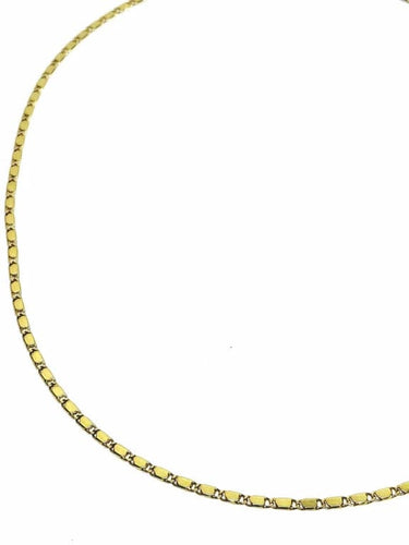Collier Chaîne - Maille rectangulaire en or jaune 18 carats 58 Facettes