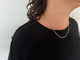 Collier Chaîne - Maille rectangulaire en or jaune 18 carats 58 Facettes