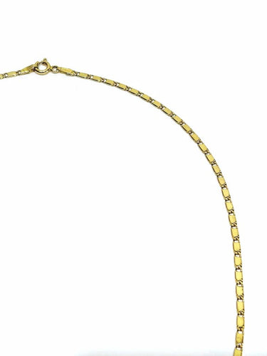 Collier Chaîne - Maille rectangulaire en or jaune 18 carats 58 Facettes