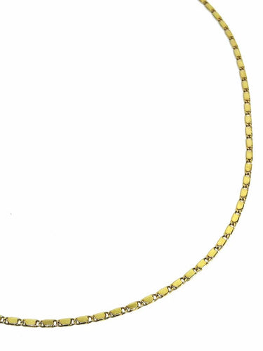Collier Chaîne - Maille rectangulaire en or jaune 18 carats 58 Facettes