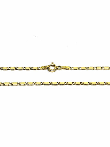 Collier Chaîne - Maille rectangulaire en or jaune 18 carats 58 Facettes