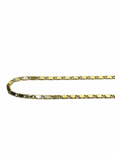 Collier Chaîne - Maille rectangulaire en or jaune 18 carats 58 Facettes