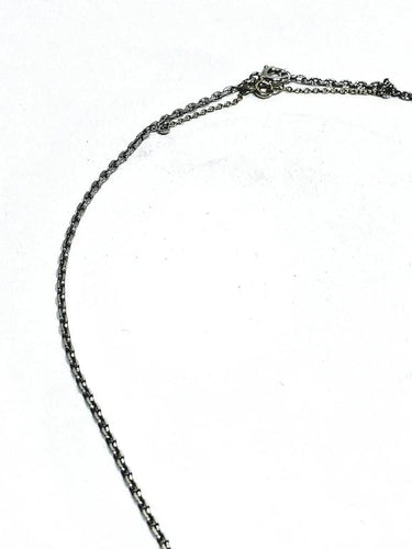 Collier Chaîne maille forçat en or blanc 18 carats 58 Facettes