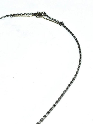 Collier Chaîne maille forçat en or blanc 18 carats 58 Facettes